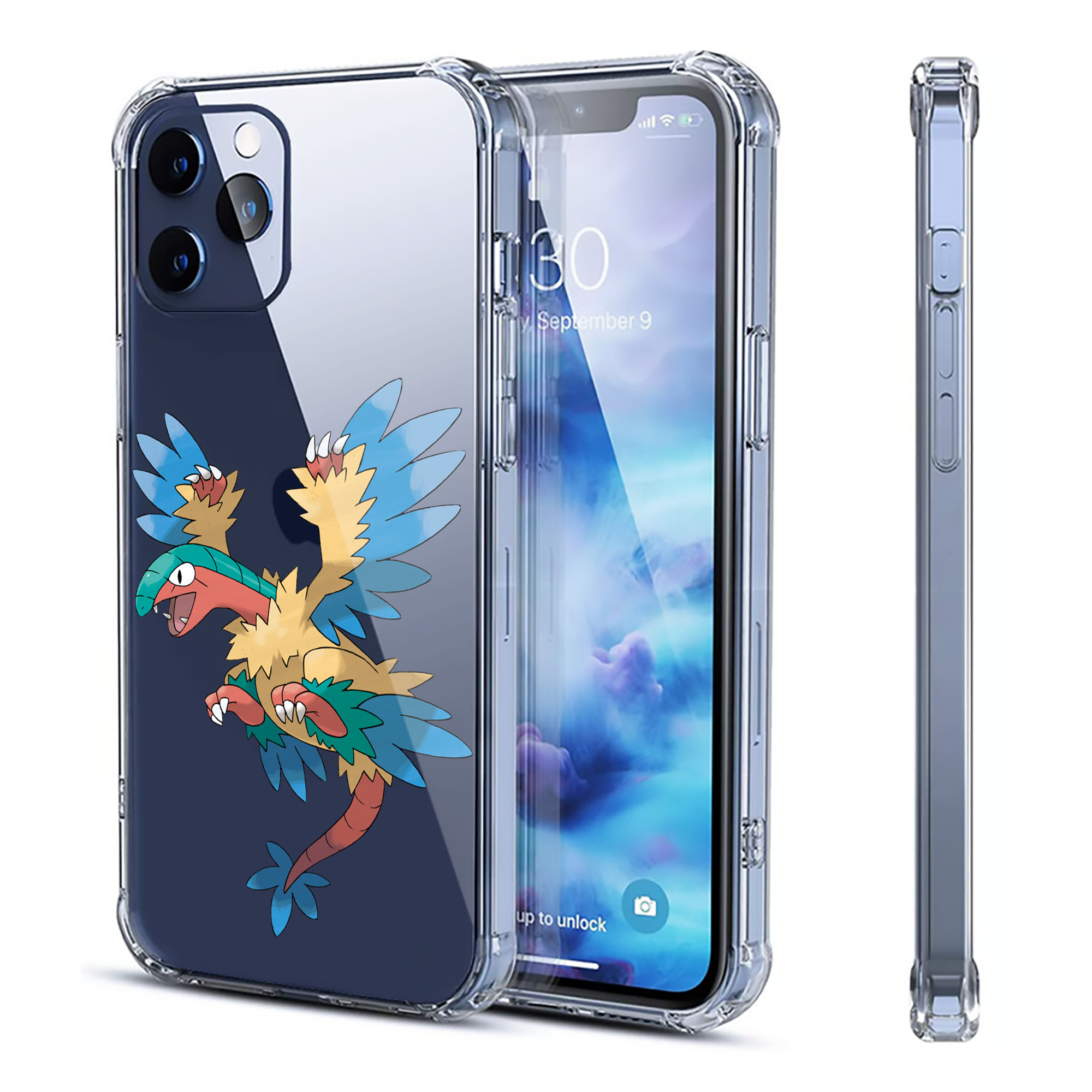 （画像用） ポケットモンスター Pokémon 【iPhone 12シリーズ対応】透明スマホケース（クリアソフトケース）